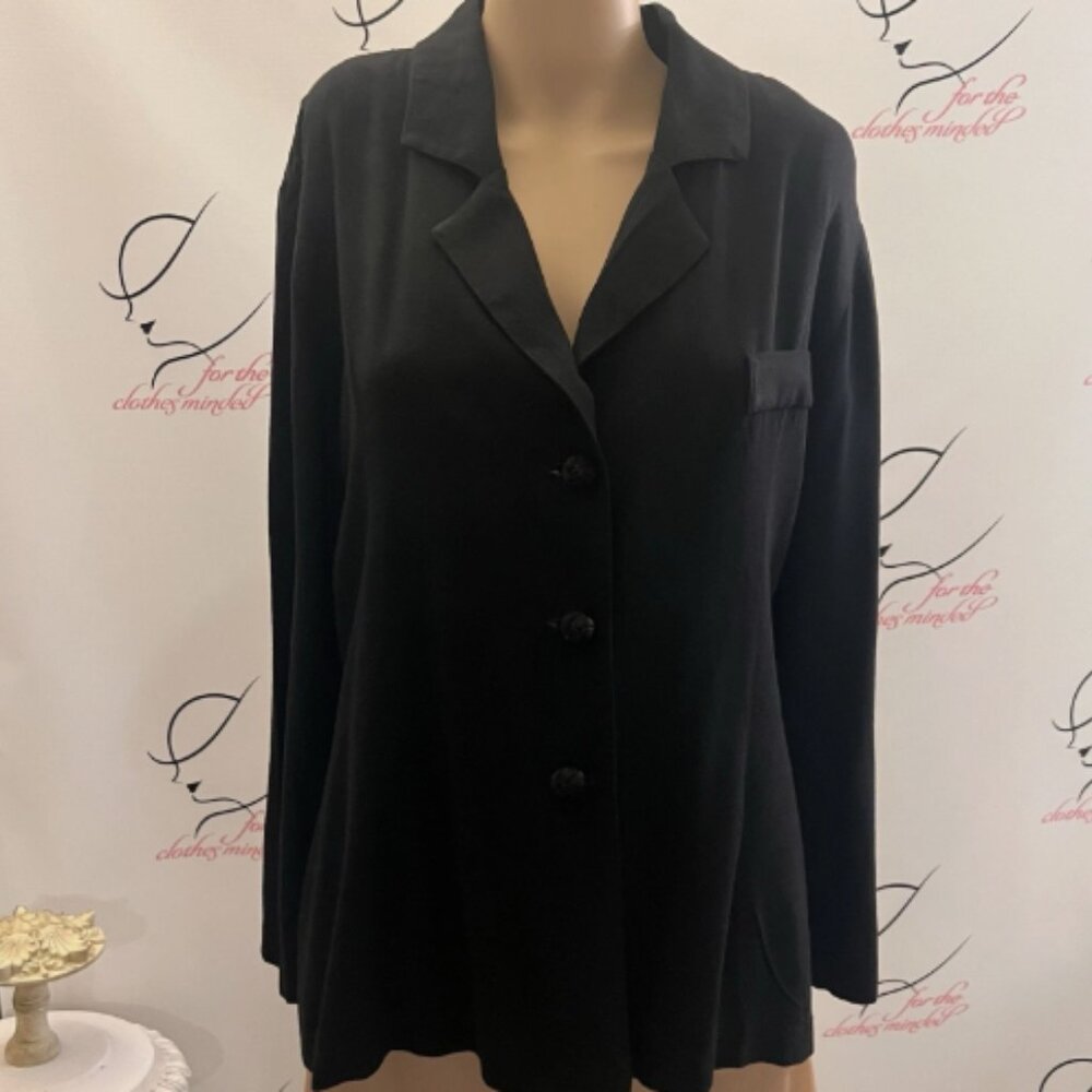 Sha Sha. Size Large Shacket. Black Comfy Unlined Whimsigoth. Tie Back. B122